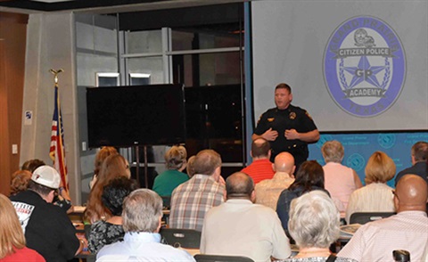 Citizen Police Academy classroom