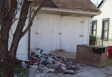 Trash on Property Code Violation