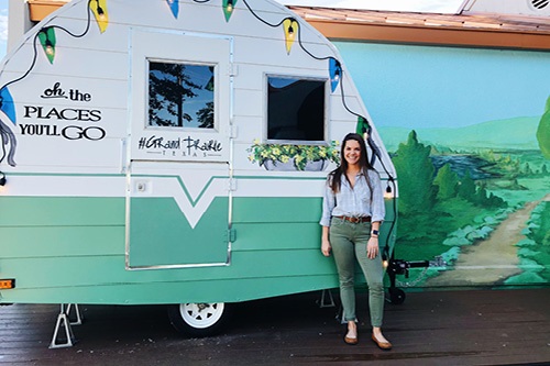 Happy Camper Mural in Grand Prairie