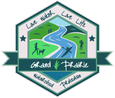 Love water Live life Grand Prairie Watershed Protection logo