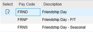 Friendship day pay code FRND