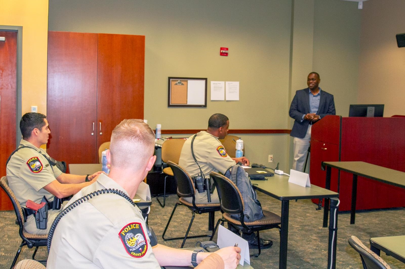 Community Inclusion Coordinator, Gerald Hodges leading Employee Traning Panel.