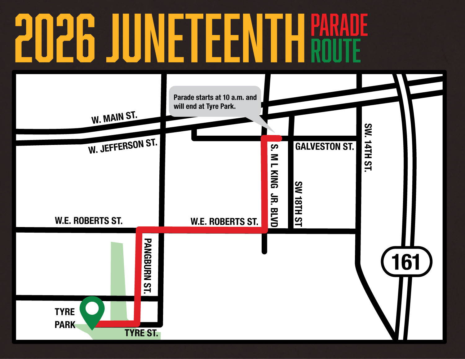2026 Juneteenth Parade Route