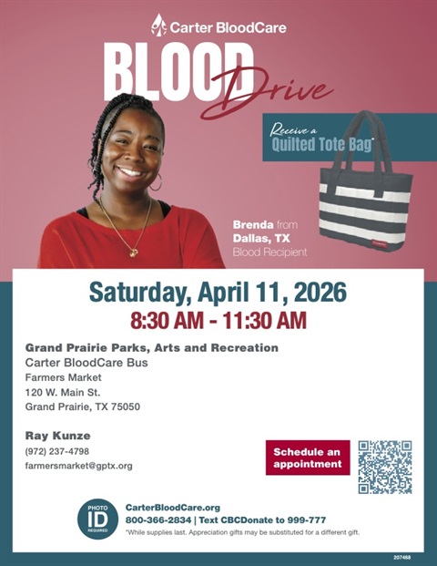 Grand Prairie Blood Drive 2026